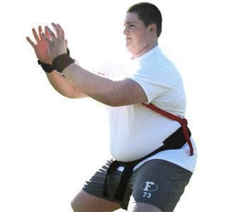 American made position specific system to train power jamming for linemen. Avoid holding, increase power and Improve form for better overall performance on your line.